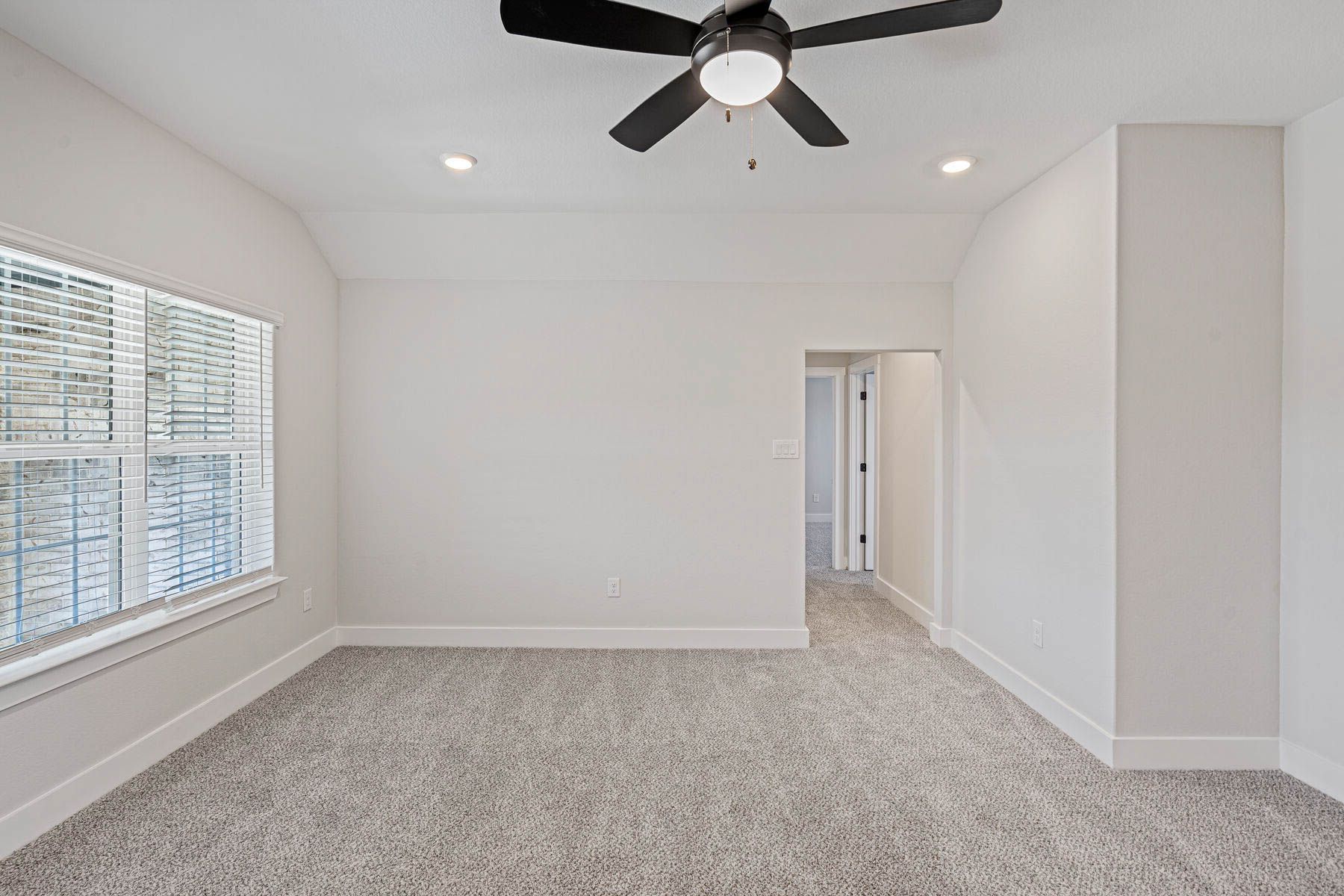 The upstairs loft has a large windows that lets in great, natural light.