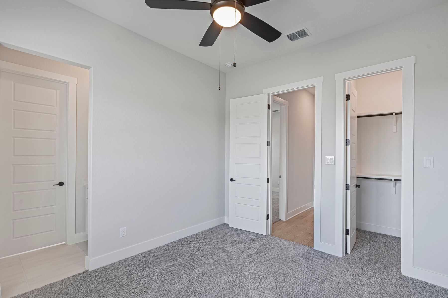 The secondary bedrooms have walk-in closet.