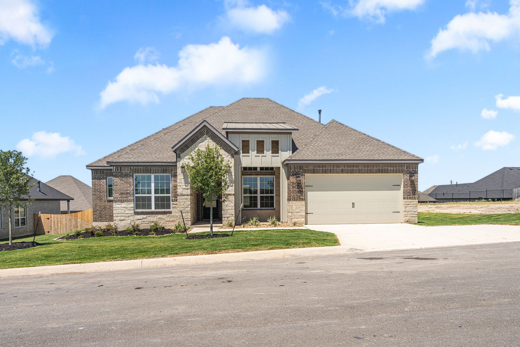 The Oxford is a beautiful one-story home.