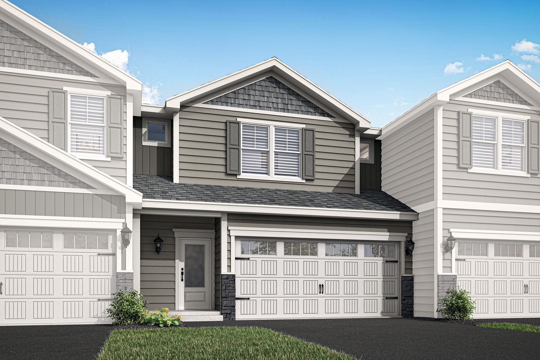 Enjoy low maintenance living in these homes.