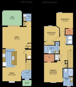 Clare Floor Plan - Landsea Homes