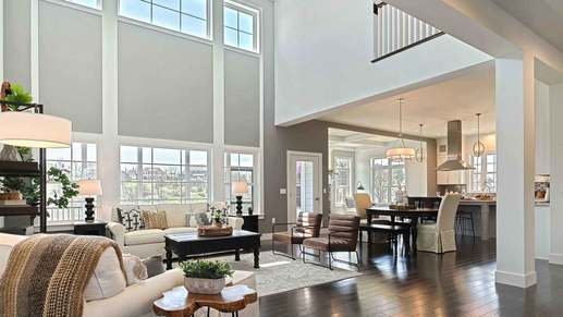 2-Sotry Great Room in Custom Home Design in Harrisburg PA