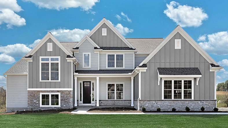 Sullivan New Home Exterior by Home Builder Landmark Homes of PA