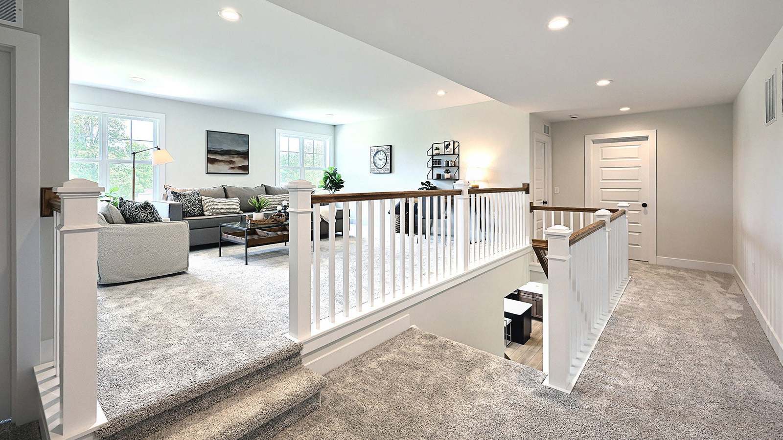 Raised Rec Room on the 2nd Floor of the Kingston Custom Home in Harrisburg PA