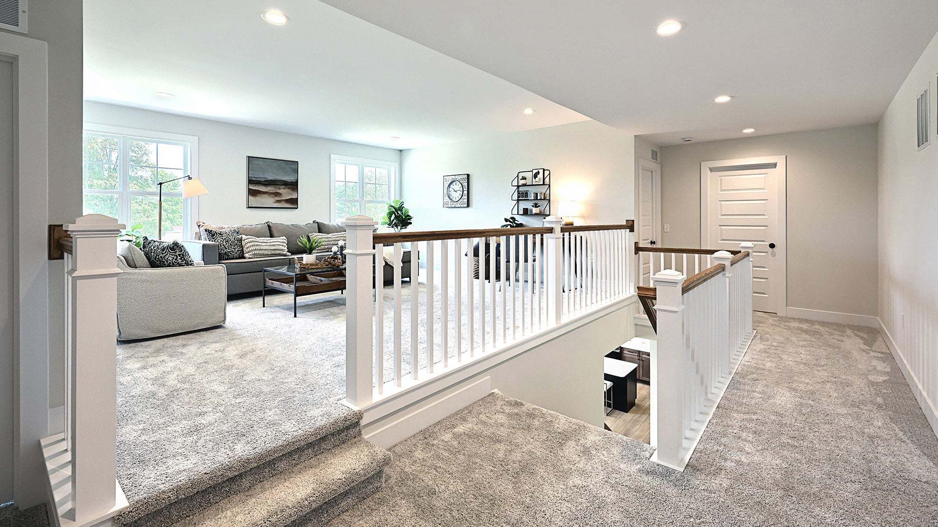 Raised Rec Room on the 2nd Floor of the Kingston Custom Home in Harrisburg PA