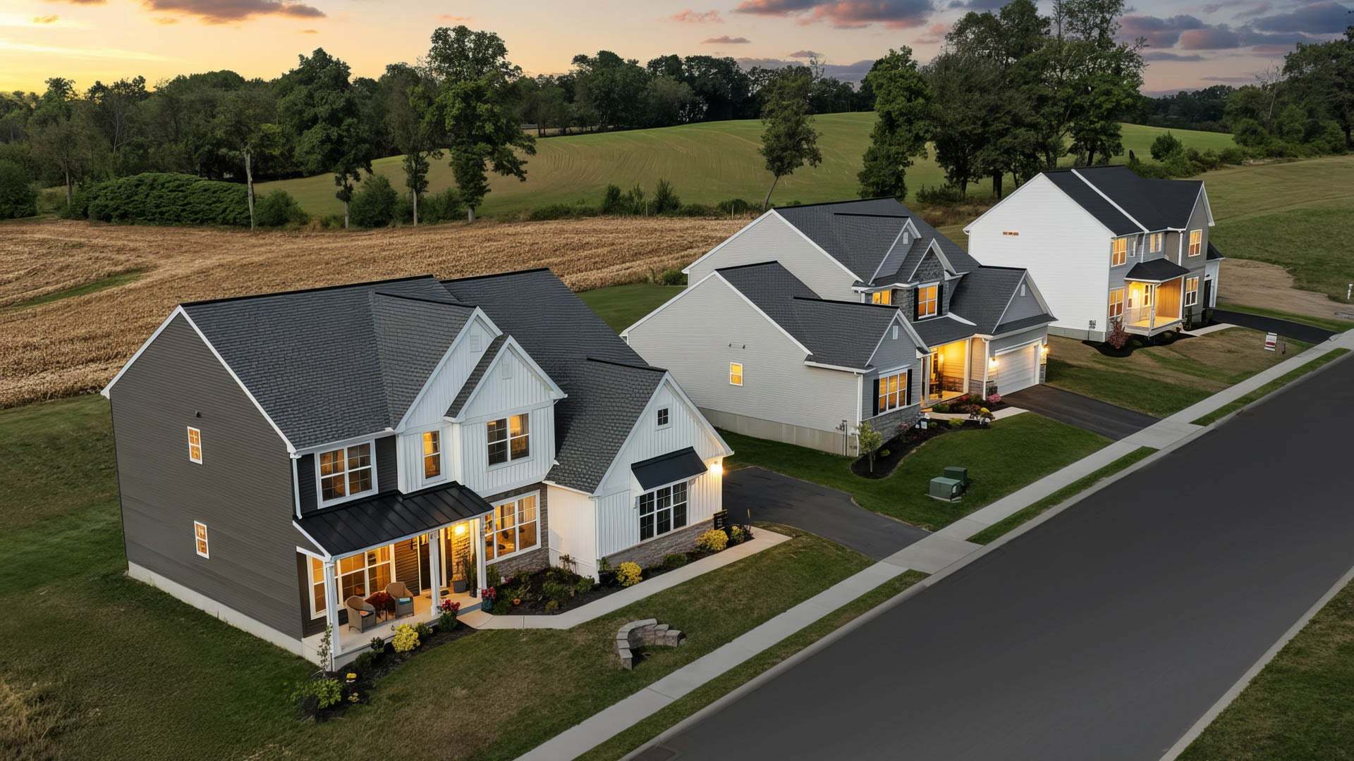 New Home Exteriors with Country Views in Newmanstown PA