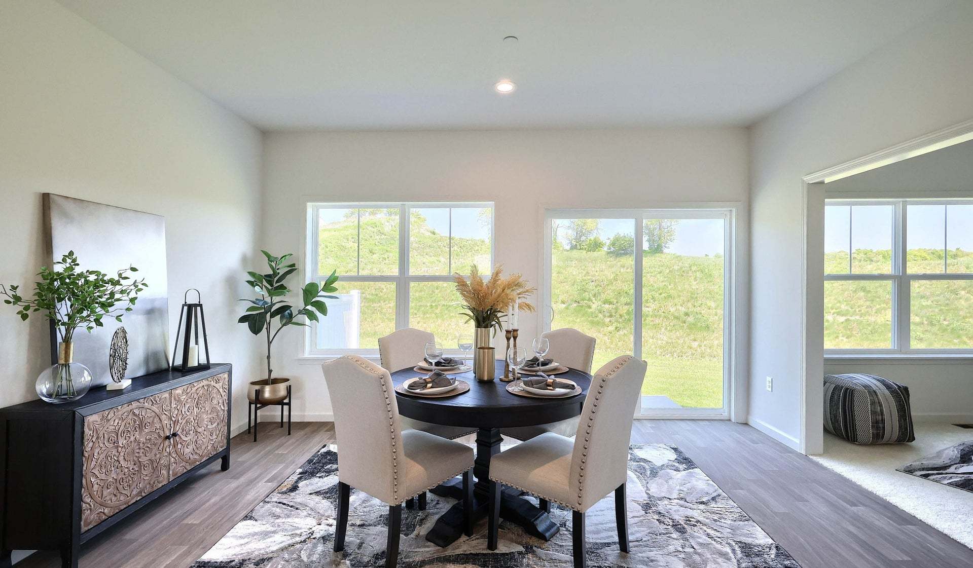 Dining Area of a New Townhome by Landmark Homes
