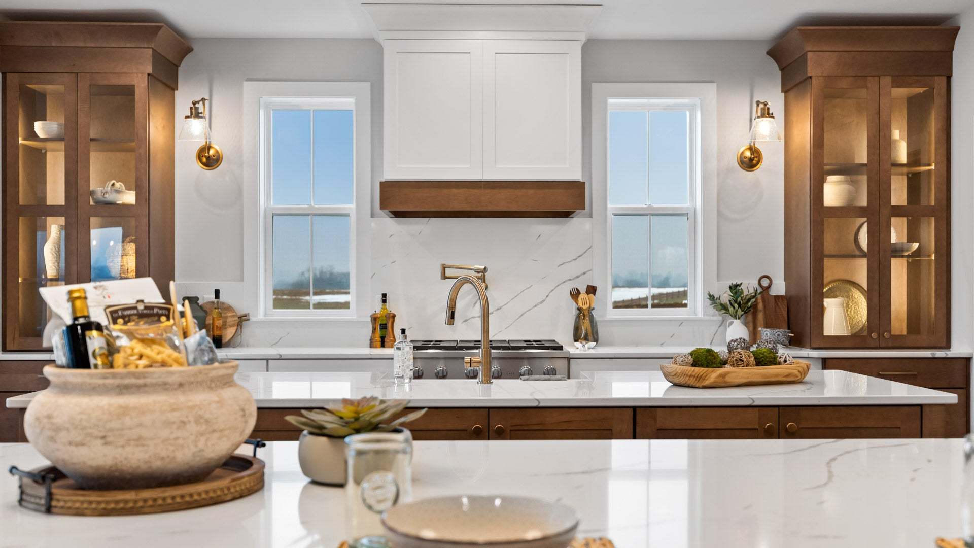 Gourmet Kitchen at the Logan Model Home in Fox Bend New Home Community in Lebanon PA