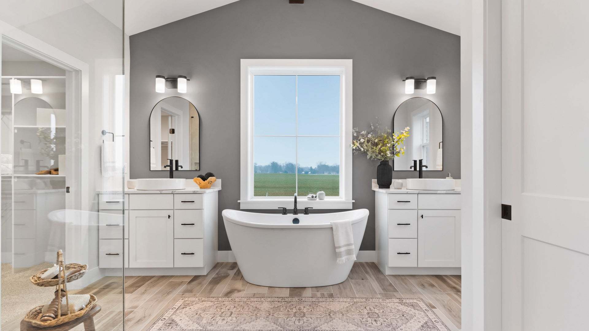 Luxury Primary Bathroom in the Logan New Home in Lebanon PA