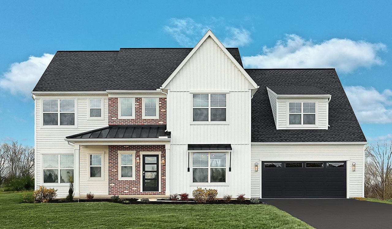 New Home Exterior of a Wesley Model in Fox Bend in Lebanon PA