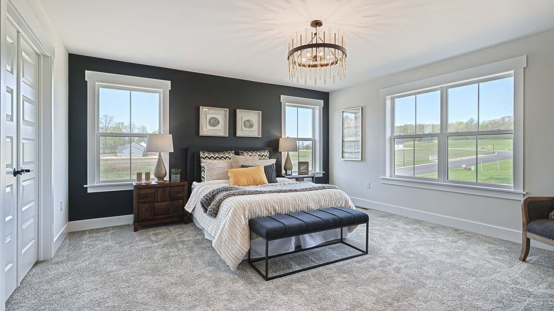 Primary Suite in the Brookfield Floor Plan by Landmark Homes in Hawk Valley Estates