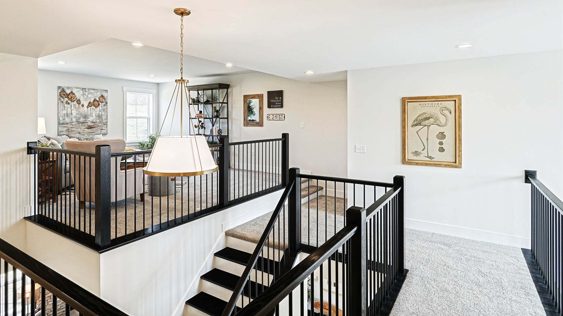 Second Floor Rec Room in the Brookfield Custom Home Plan in Hawk Valley Estates Lancaster County PA