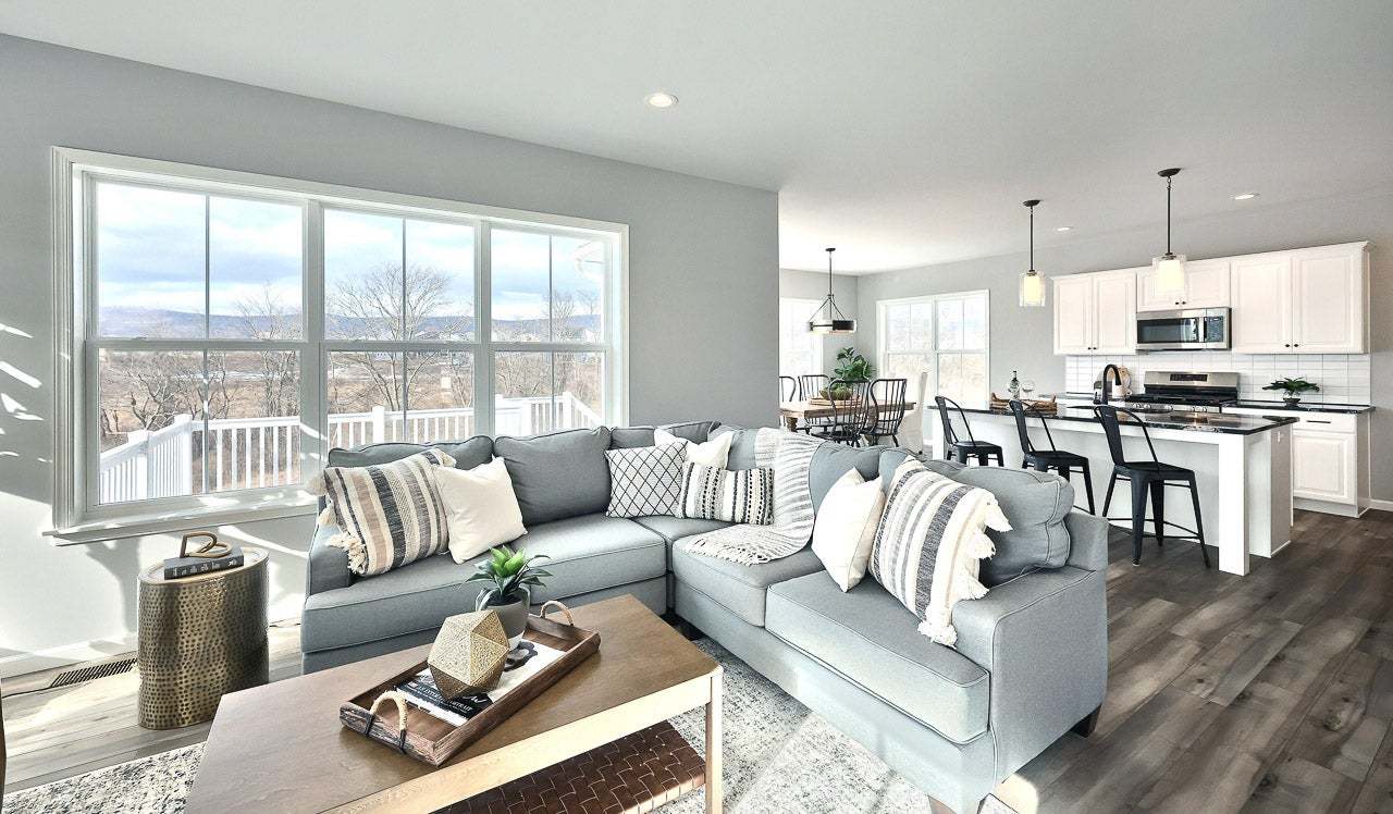 Charlotte Living Room, Open Plan New Home Design