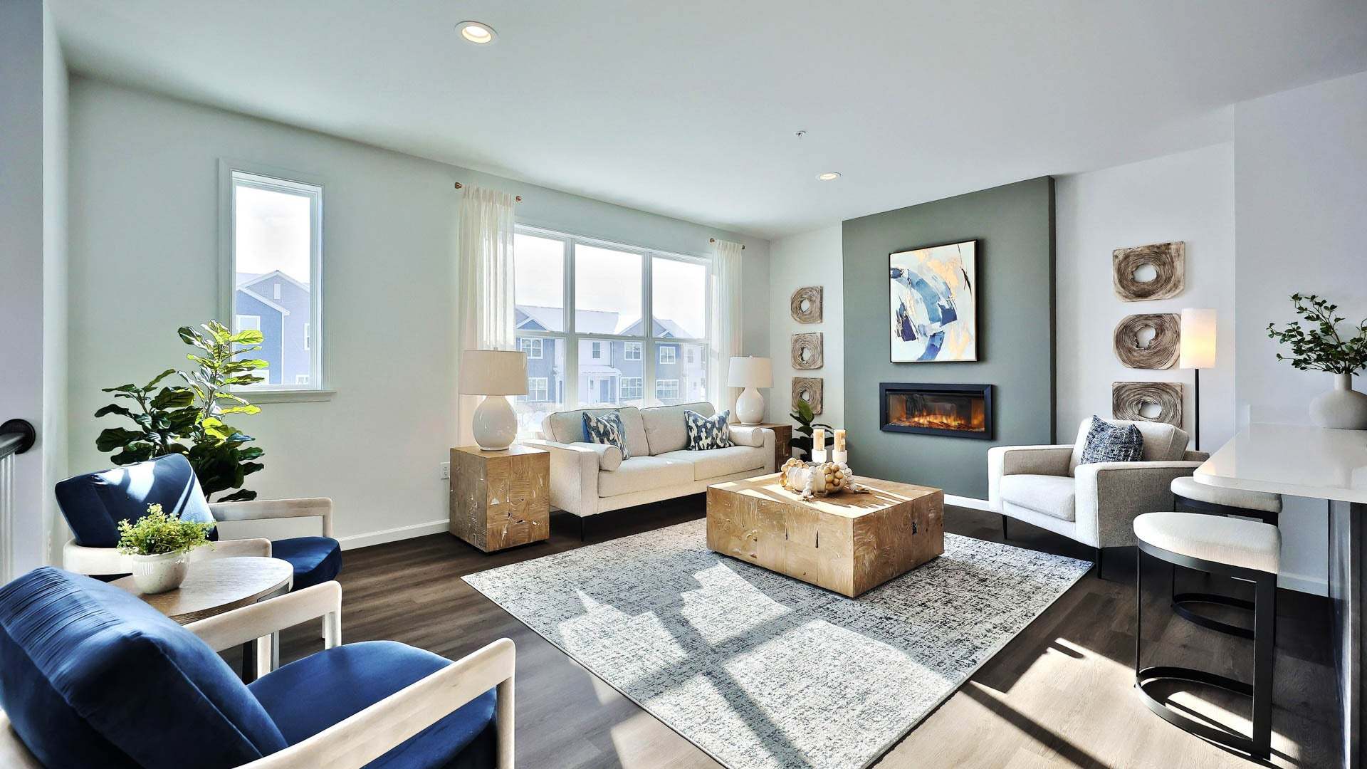 Living Room of Quincy Townhome in Elizabethtown PA