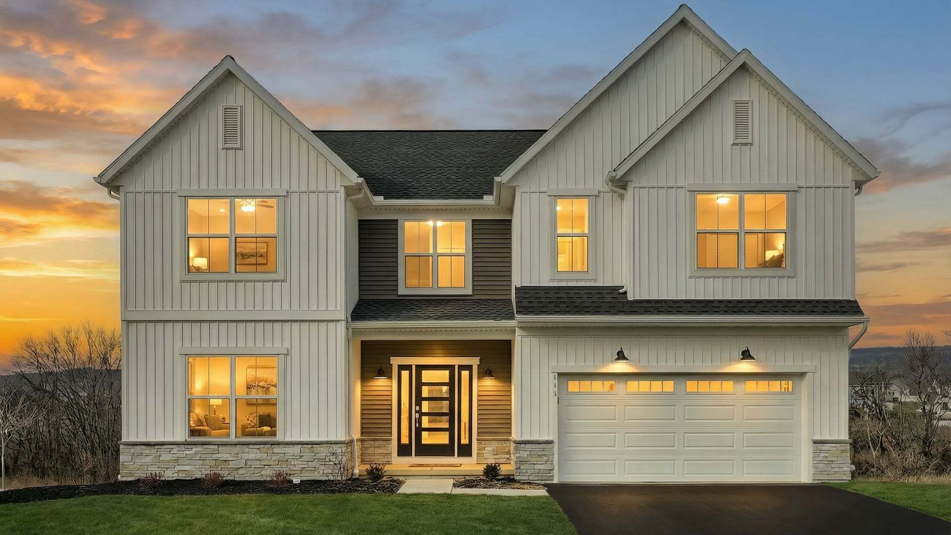 Amberbrook New Home Exterior in Cumberland County PA