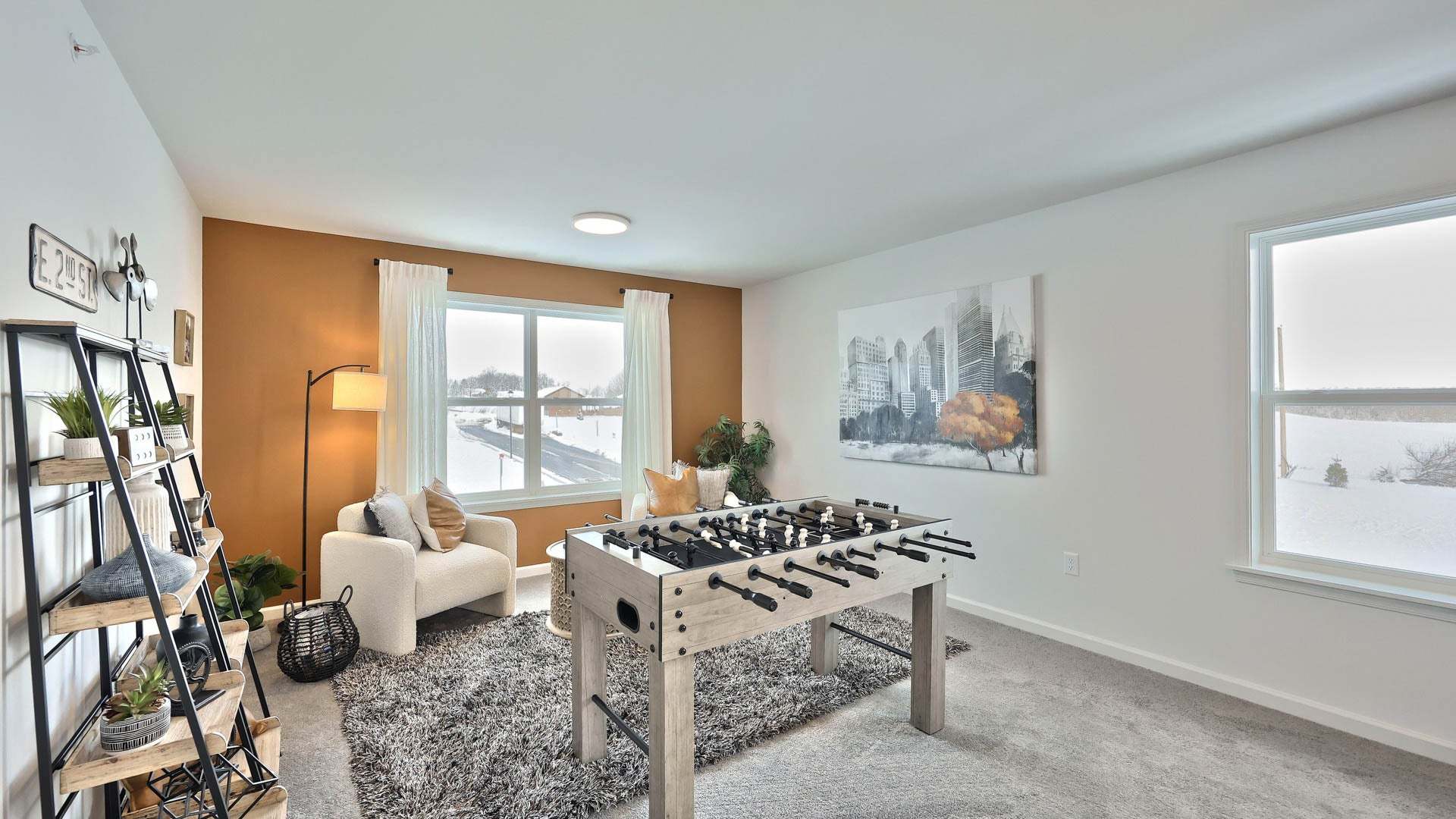 Loft Turned Game Room in Quincy Townhome by Landmark Homes