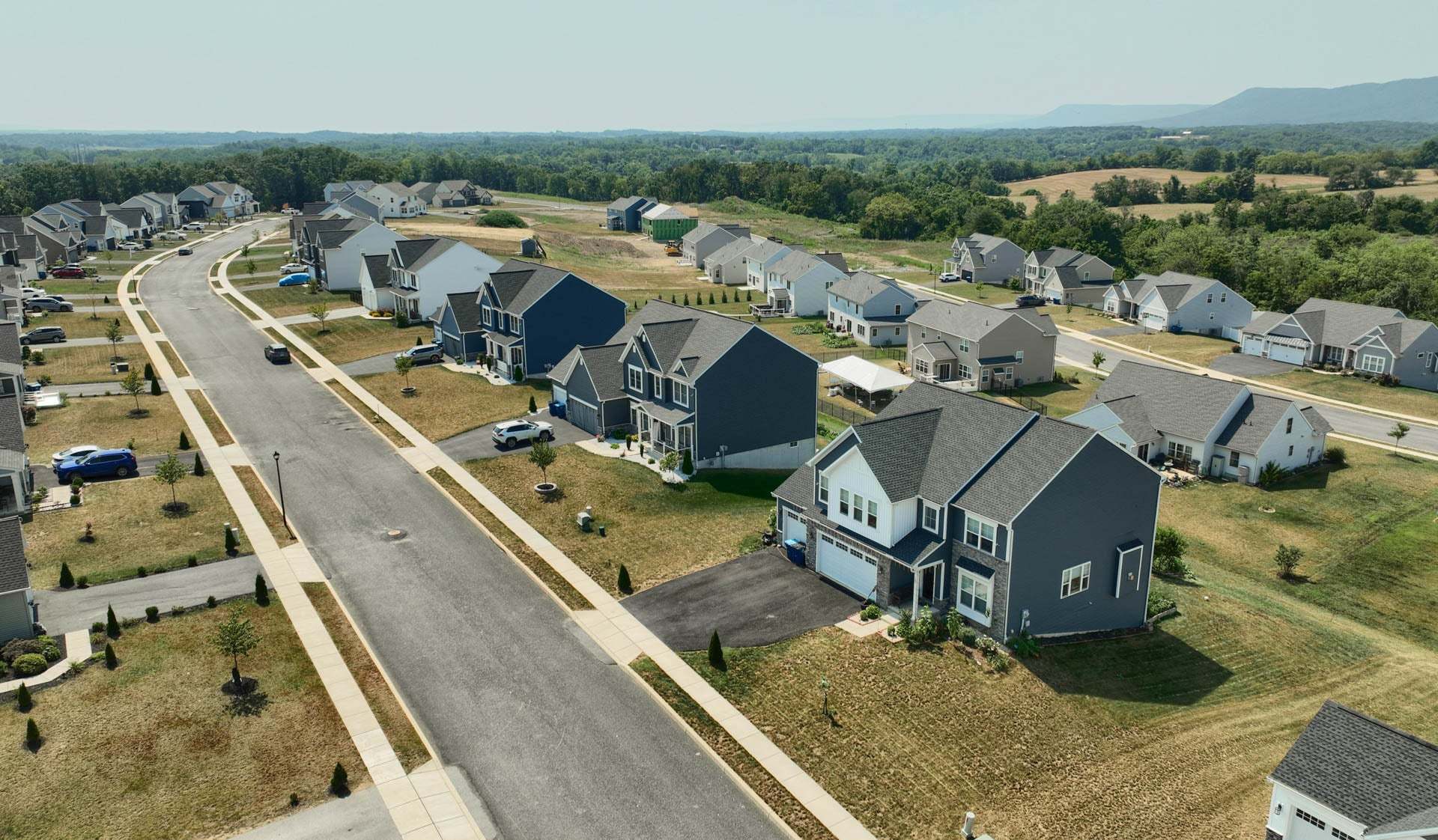 Aerial View of Mountain View Estates in Cumberland County