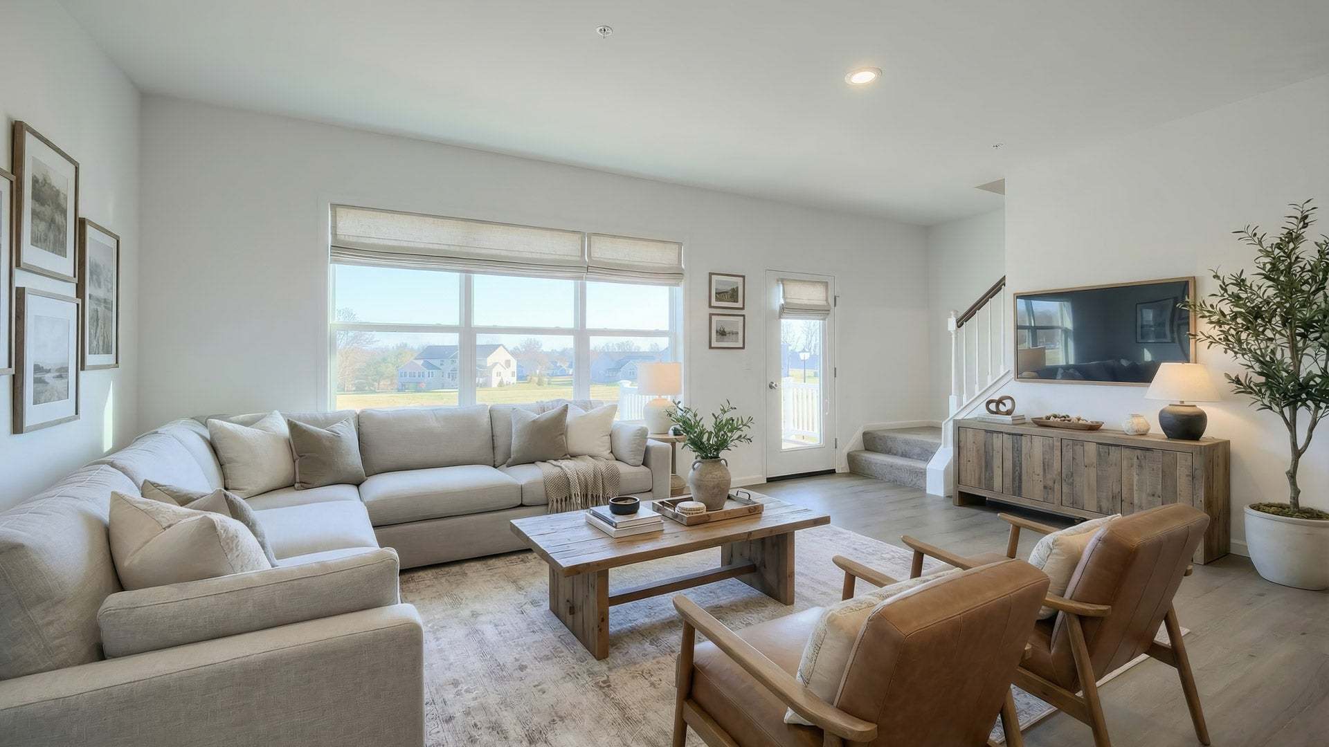 Open Living Spaces in New Townhome in Meridian Heights