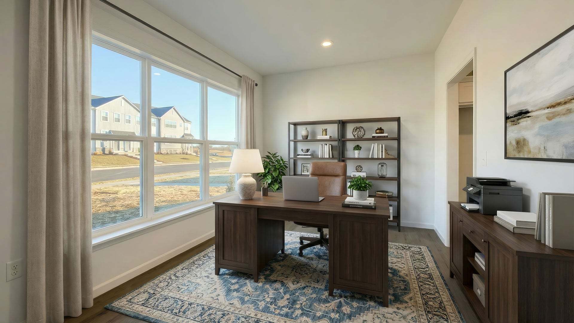 Flex Room, Study in a New Townhome Floor Plan by Landmark Homes