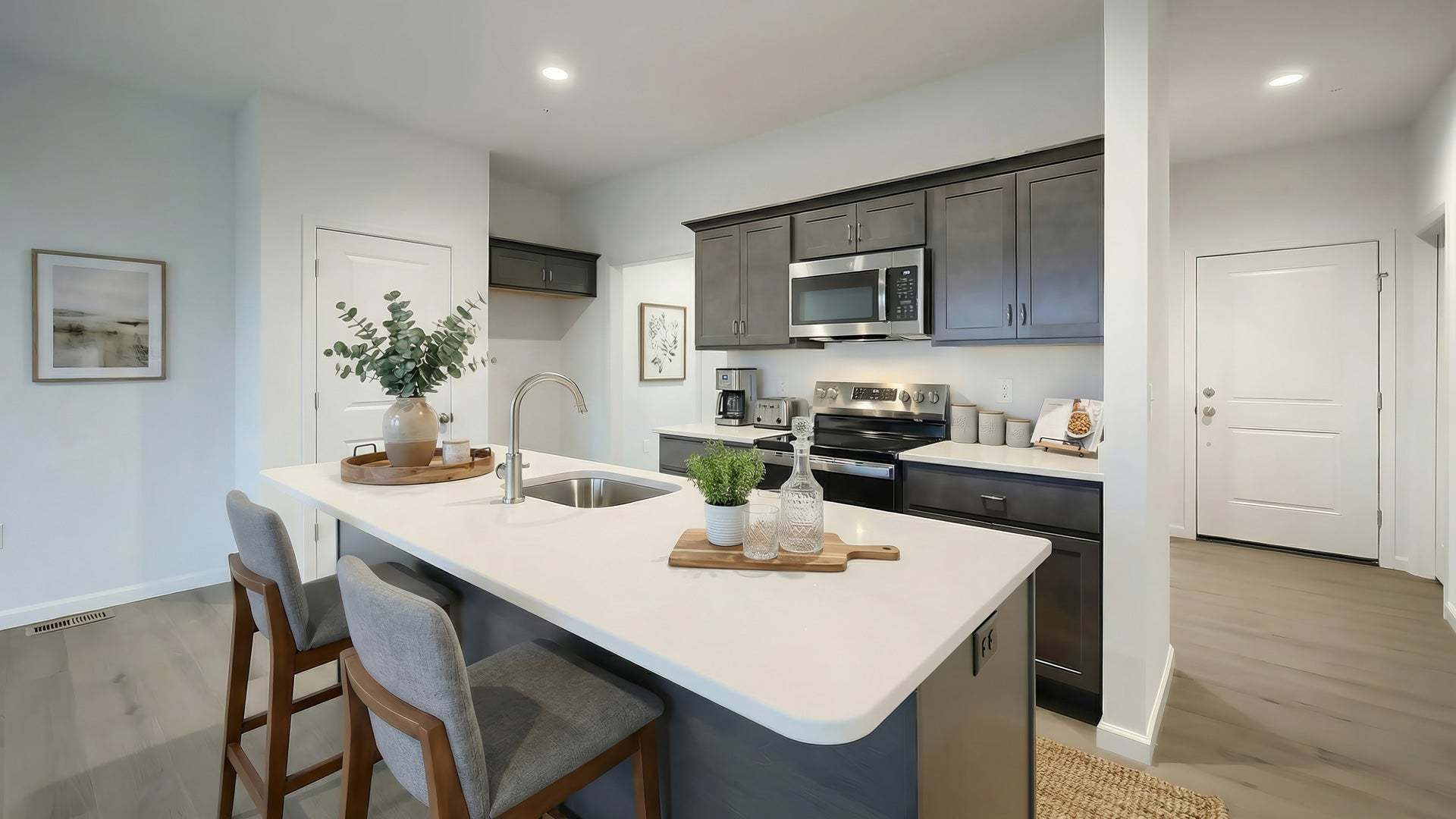 New Townhome Kitchen in Meridian Heights Community in Lancaster County