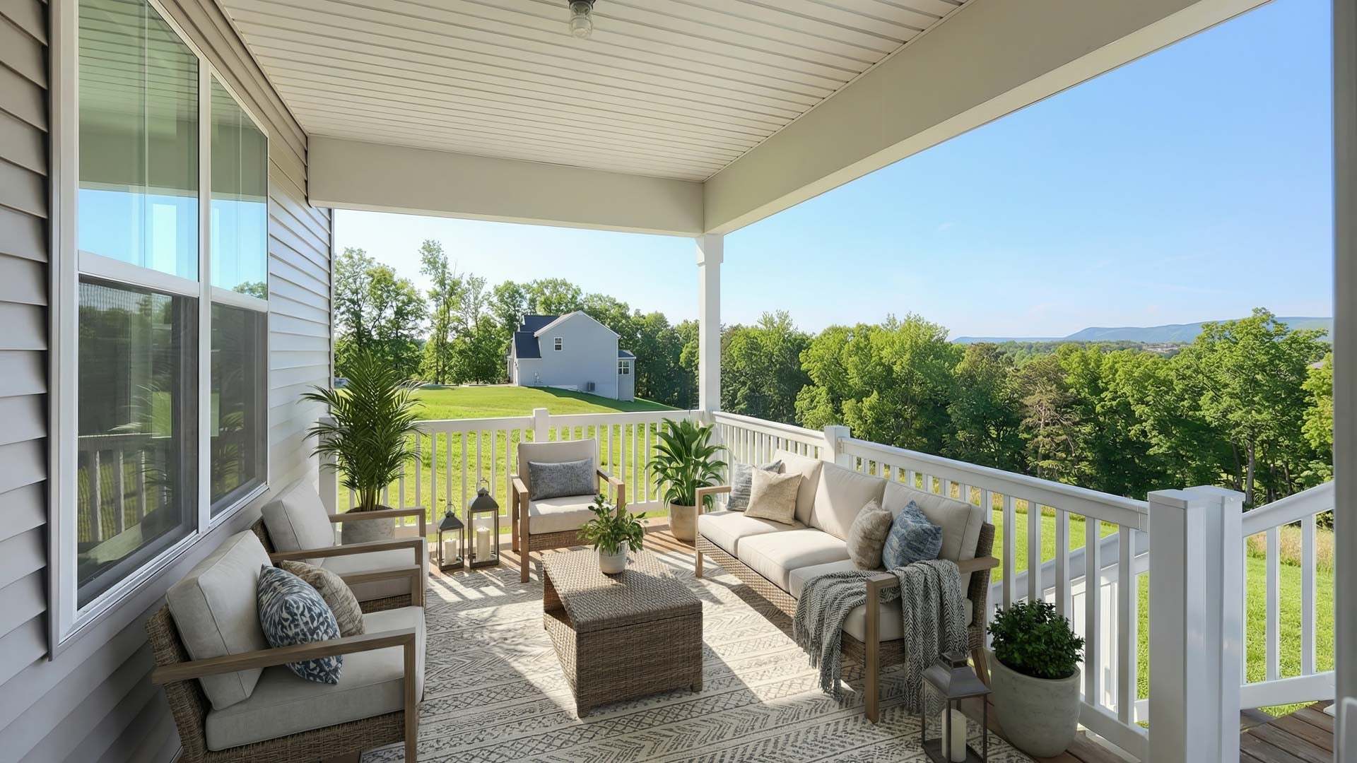 Covered Deck with Stunning Mountain Views in Carlisle PA