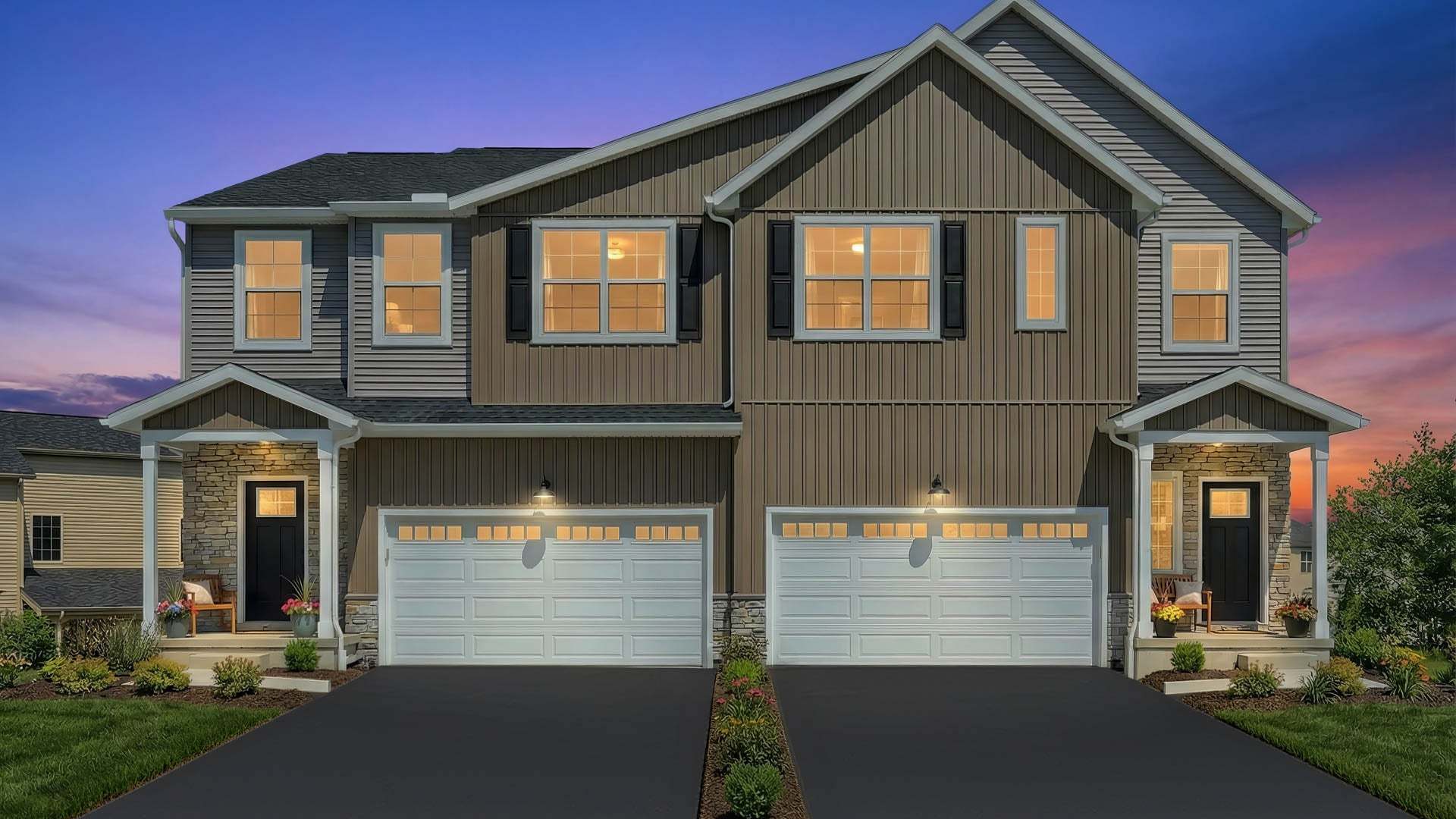 Rowen and Weston Duplex at The Village at North Ridge New Home Community in Carlisle PA