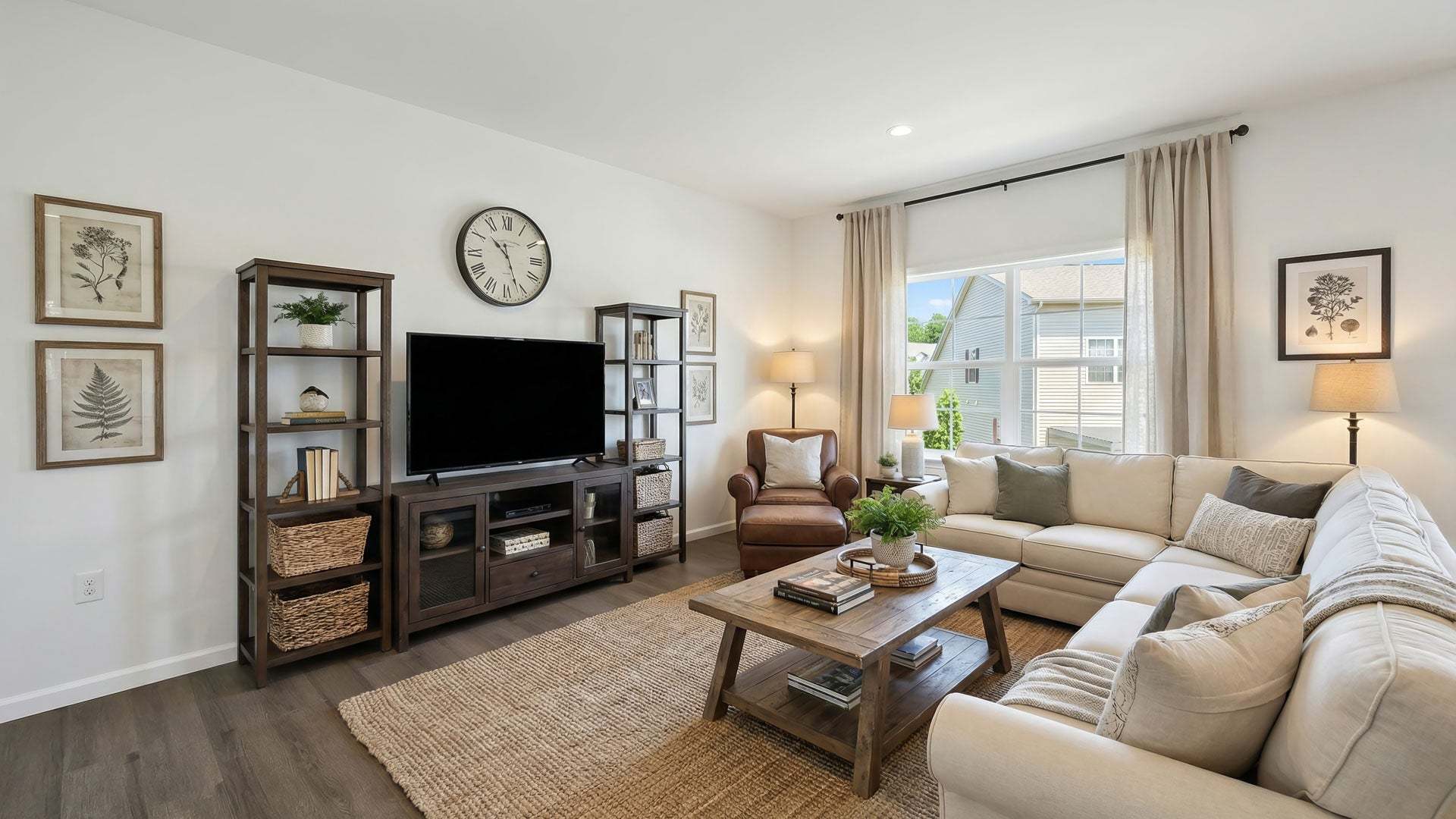 Living Room in New Duplex Home at The Village at North Ridge in Carlisle PA