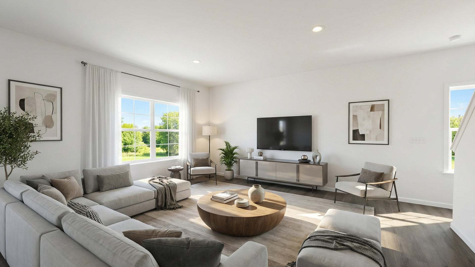 Living Room in New Duplex Home at The Village at North Ridge in Carlisle PA