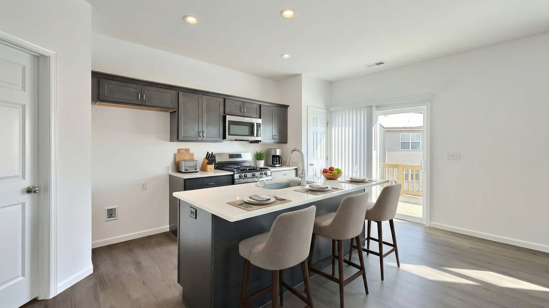 Eat-In Kitchen in the New Duplex Homes at Village at North Ridge in Carlisle PA
