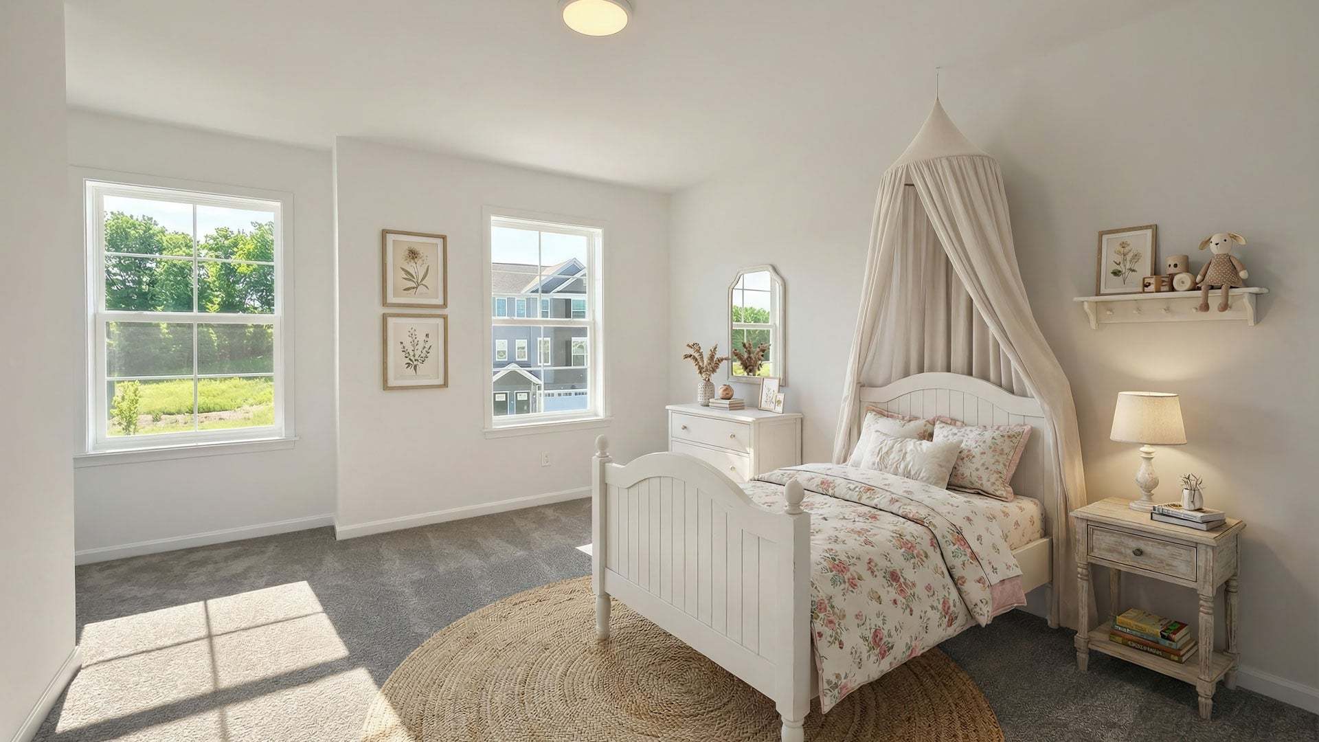 Girls Bedroom in New Duplex Home for Sale in Carlisle PA