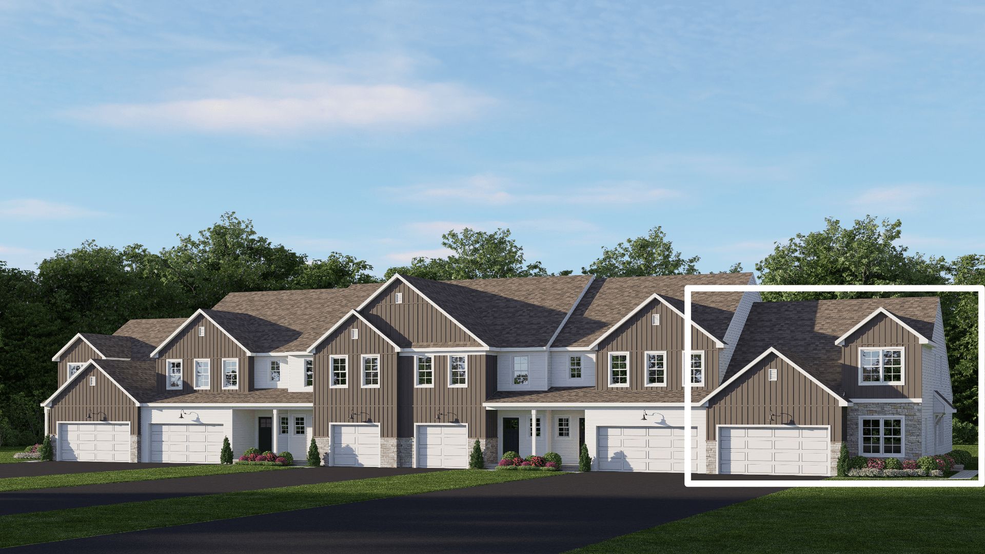 Finley - The Townes at Briar Creek: Harrisburg, Pennsylvania - Landmark Homes 