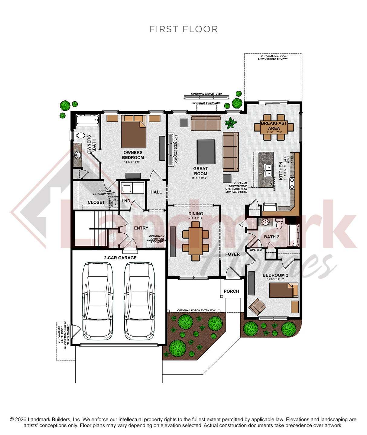 Coventry Home Plan - First Floor