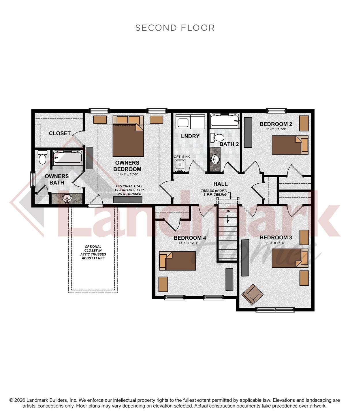 Lisette Home Plan - 2nd Floor