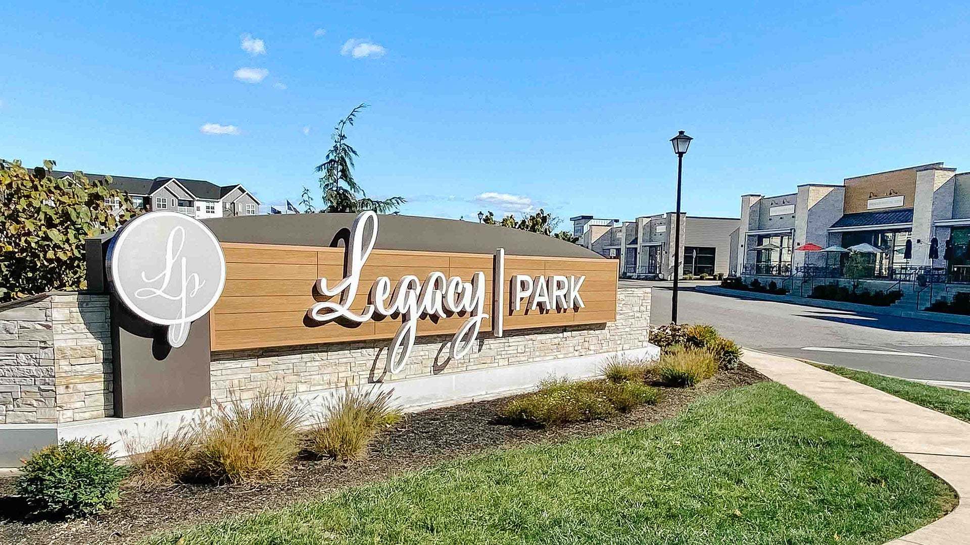 Entrance to Legacy Park in Mechanicsburg PA