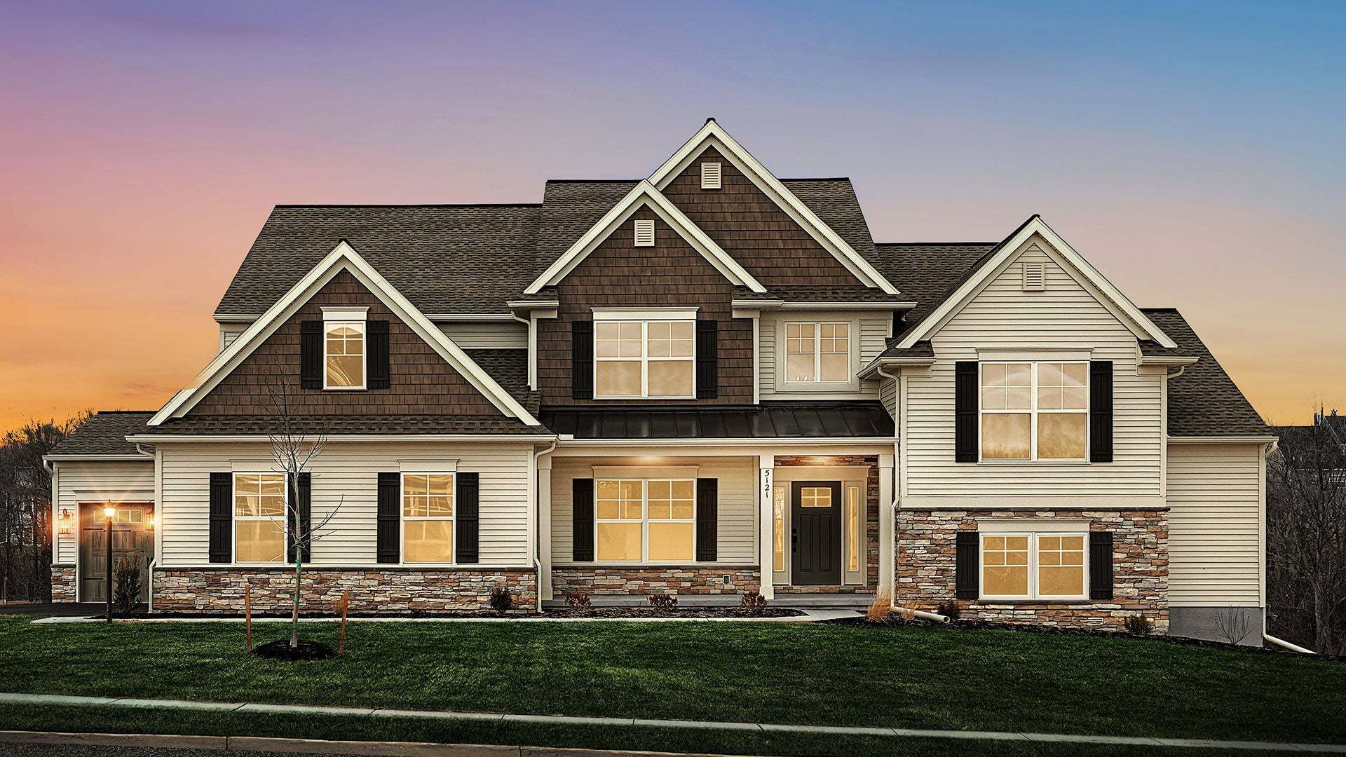 Sullivan New Home Exterior Luxury Home Designs by Landmark Homes