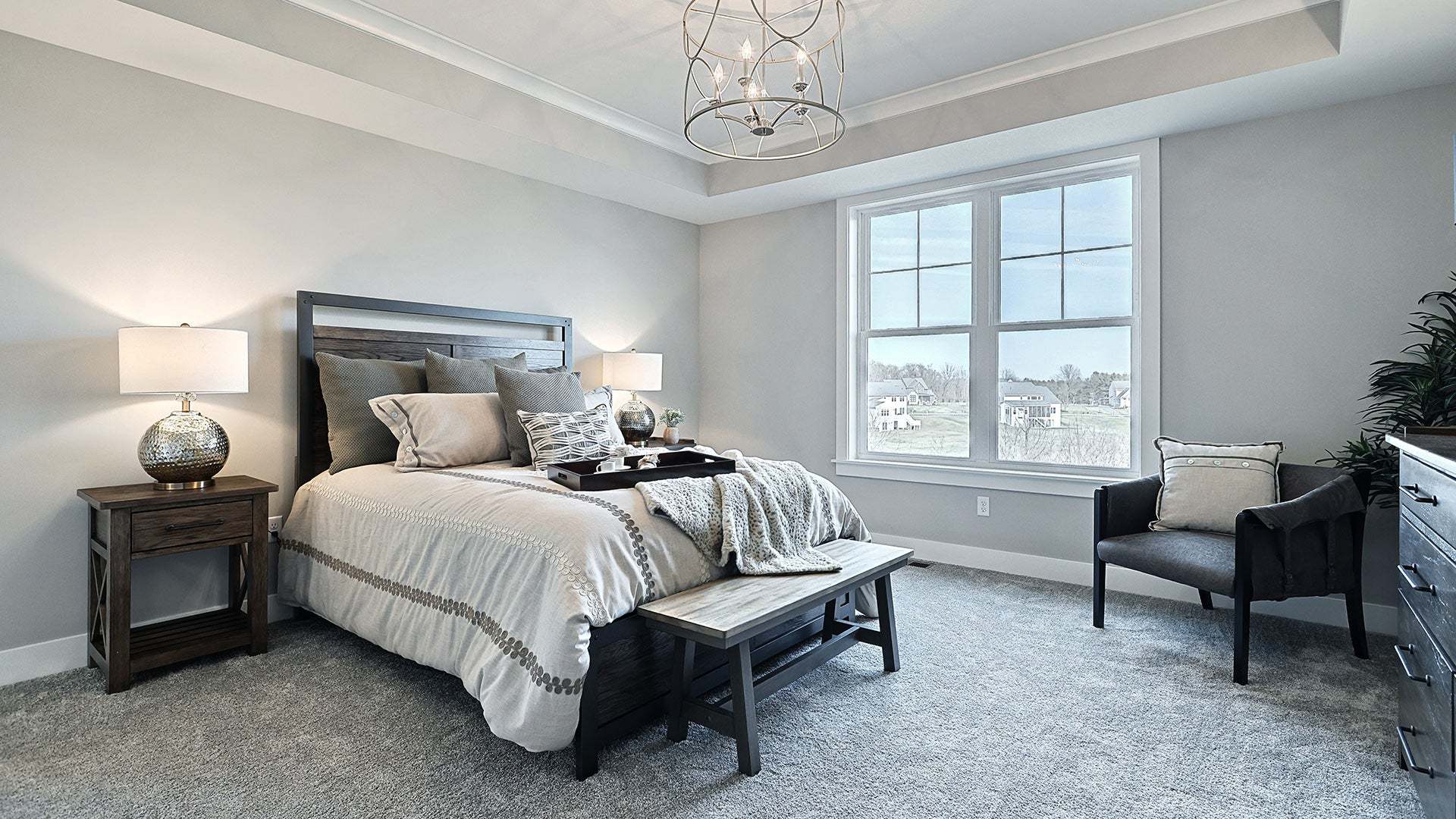 Sullivan Home Primary Bedroom with Tray Ceiling