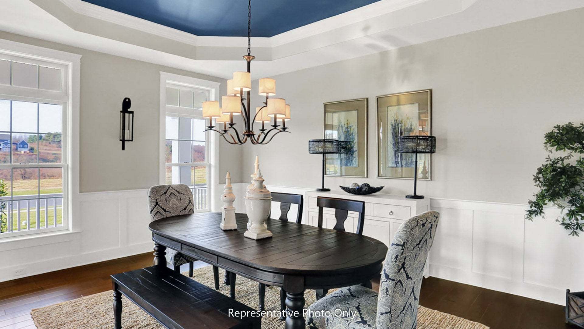Formal Dining Room with Tray Ceiling