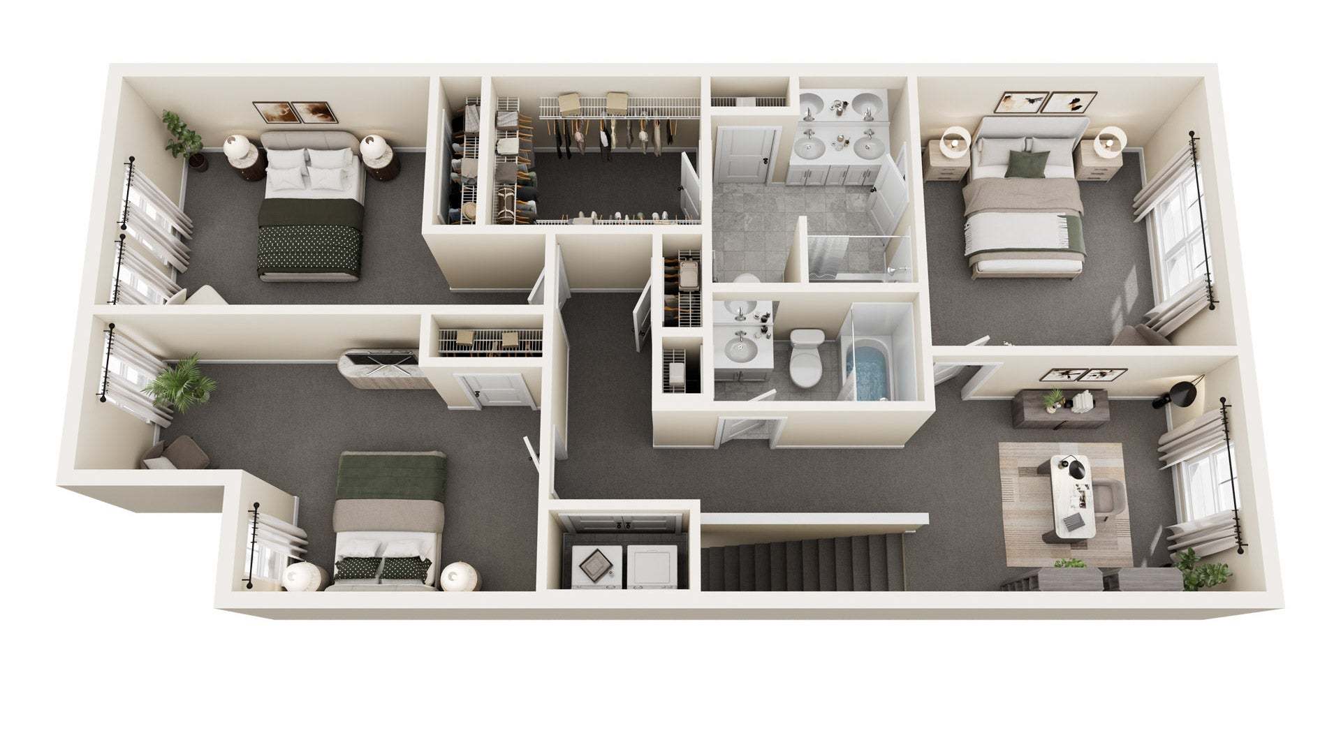 Clayton Townhome Second Floor