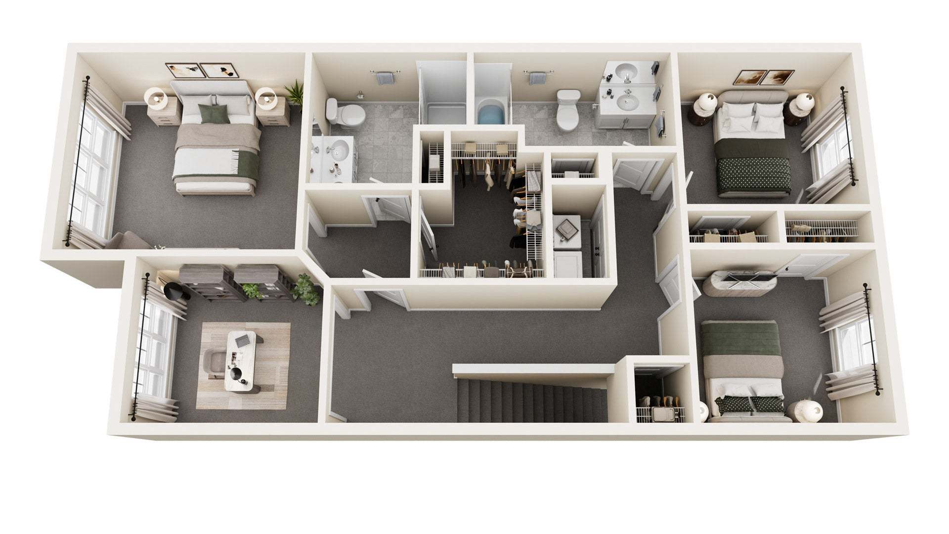 Parker Townhome Second Floor Floorplan