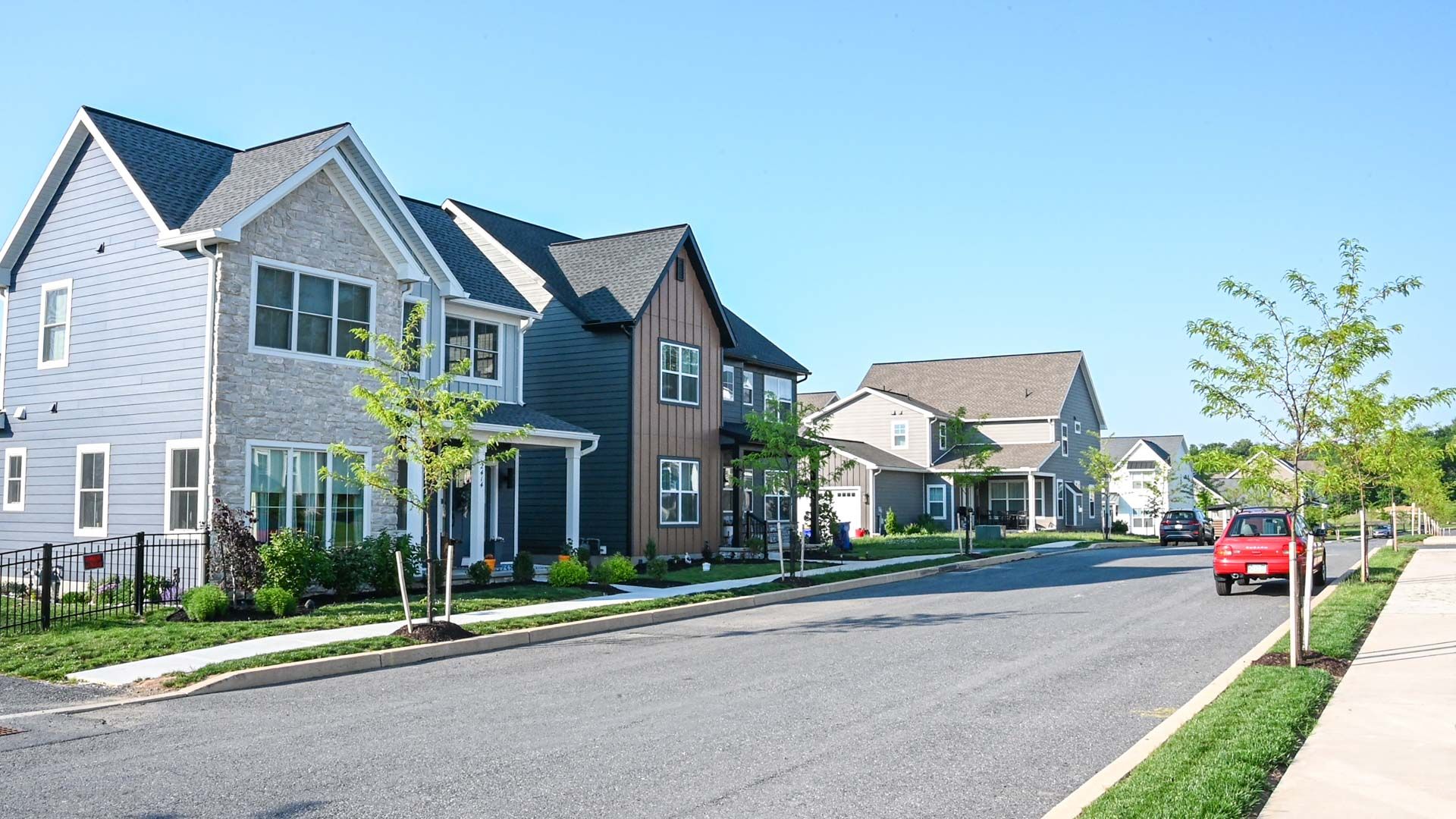 Susquehanna Union Green New Home Community in Harrisburg PA Street View