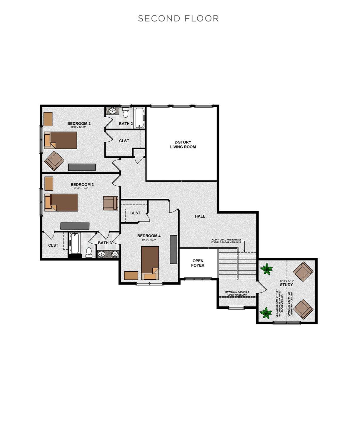 Westminster Second Floor Plan