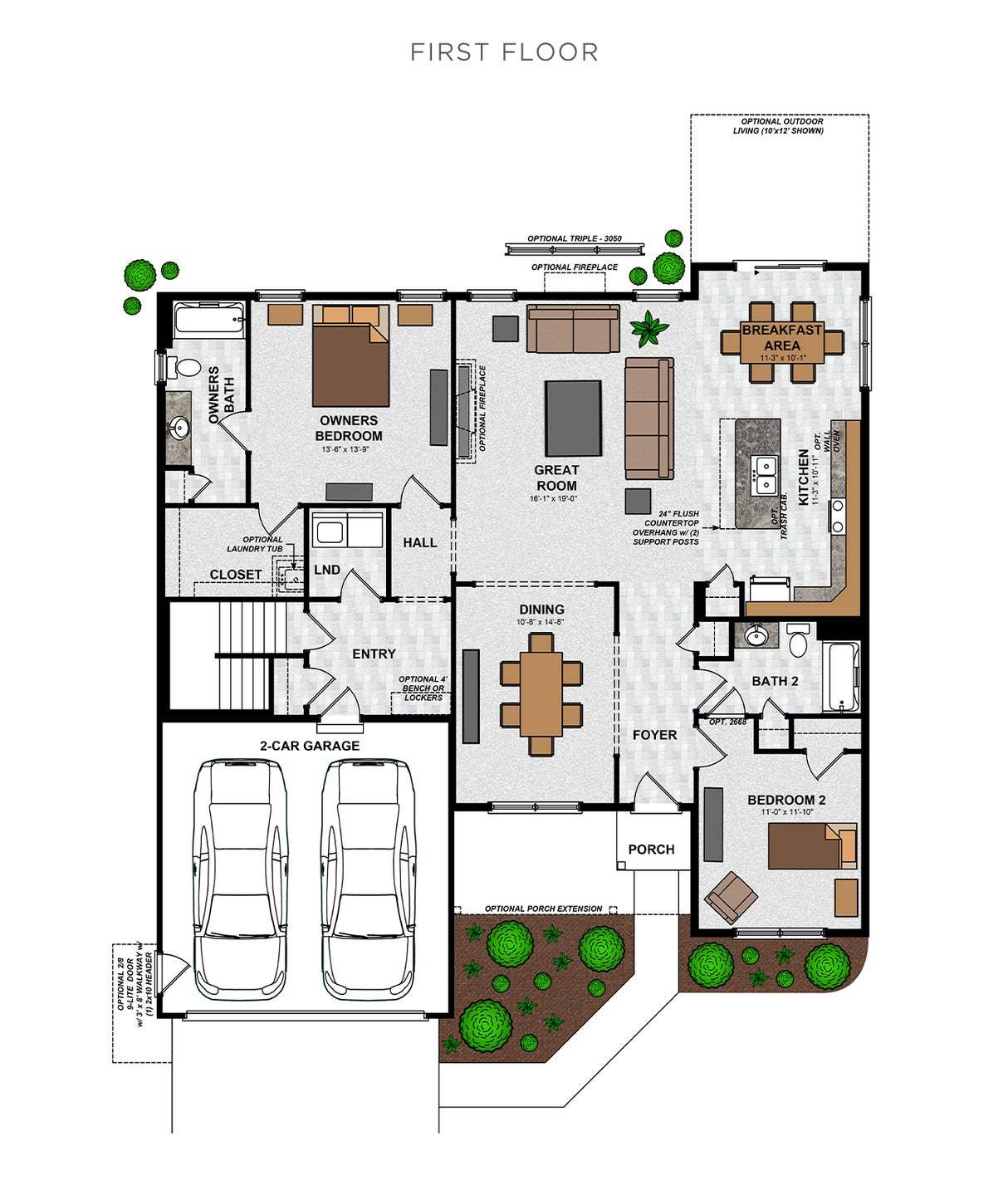 Coventry Home Plan - First Floor