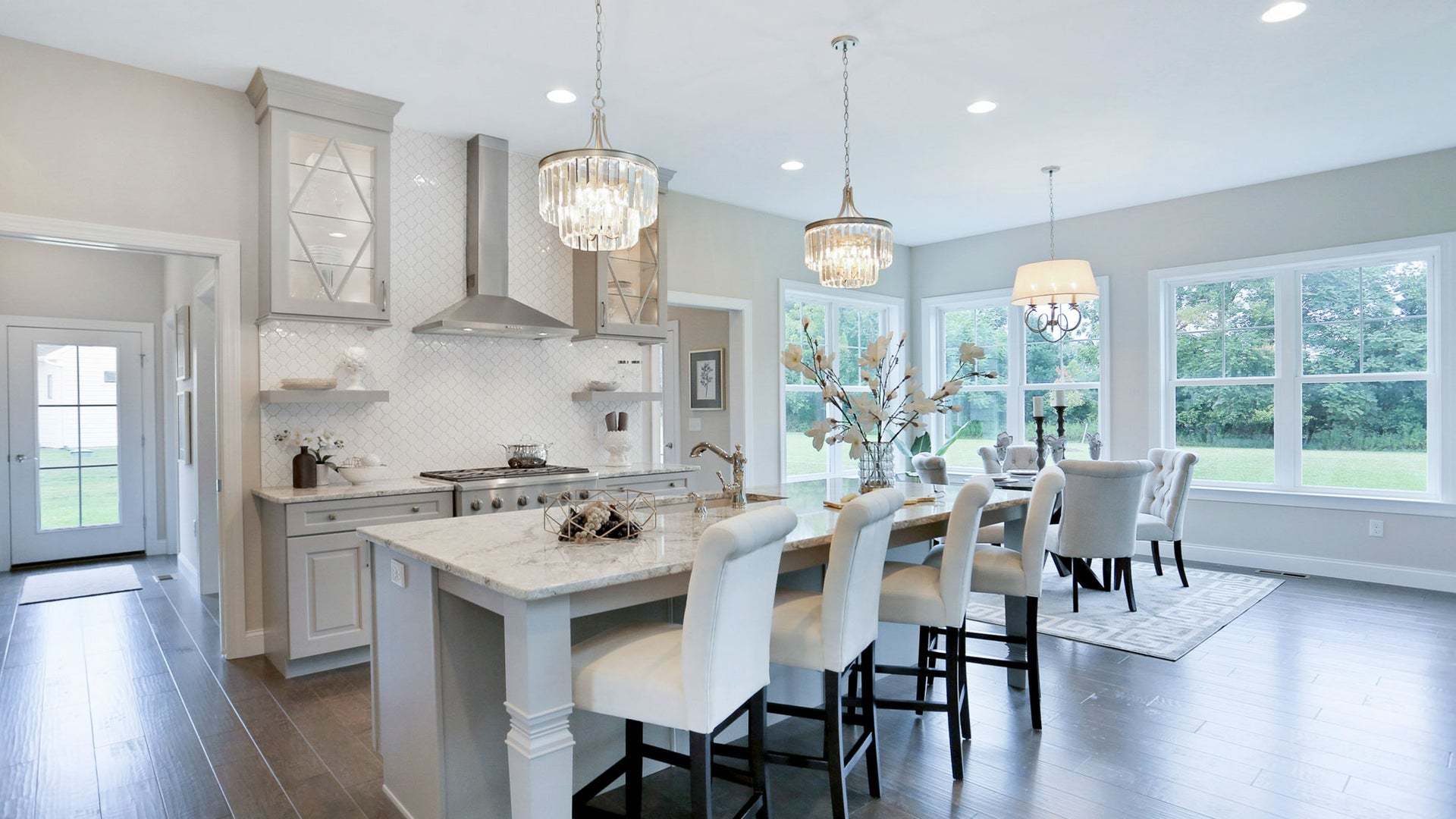 Open Concept Kitchen and Plenty of Windows in Breakfast Area