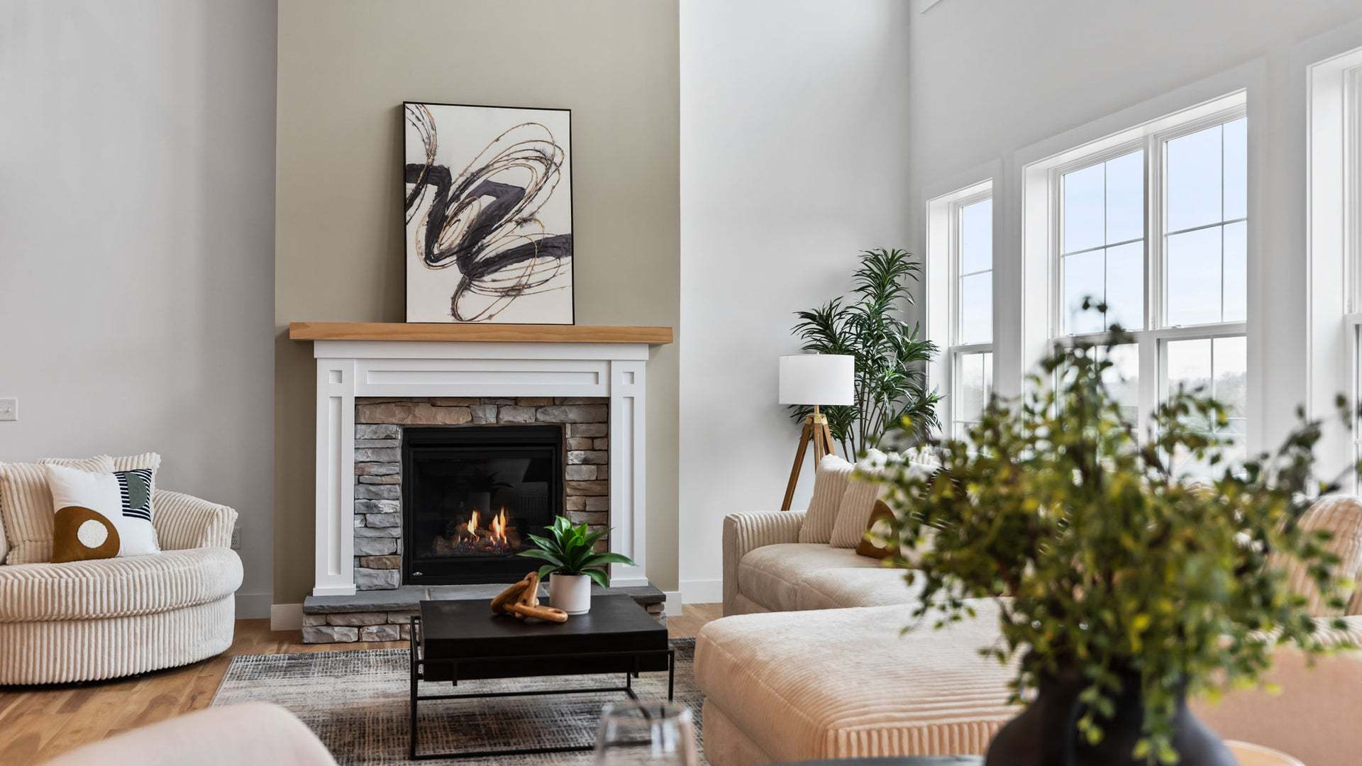 2-Story Great Room with Gas Fireplace