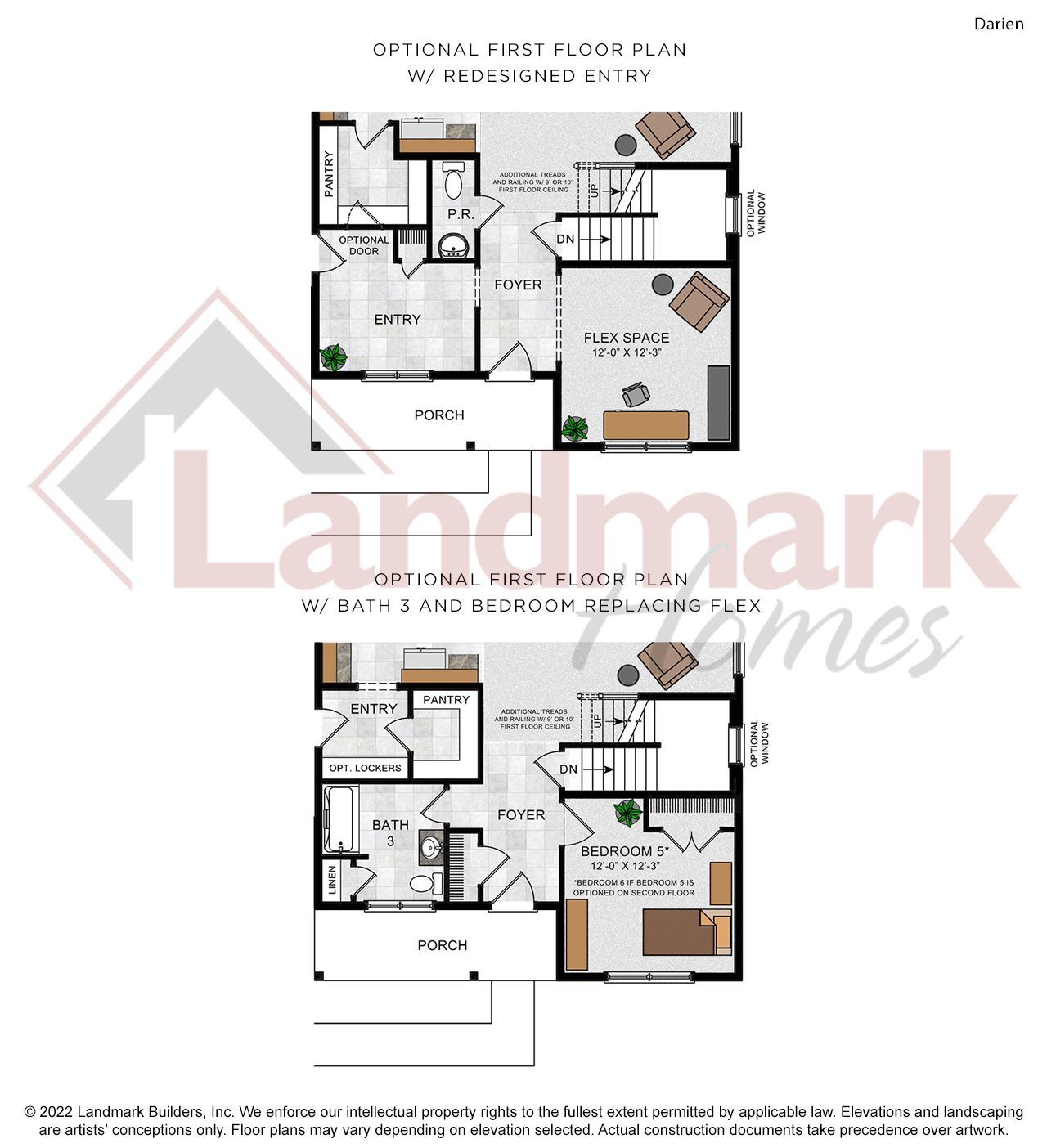 Optional First Floor Layouts