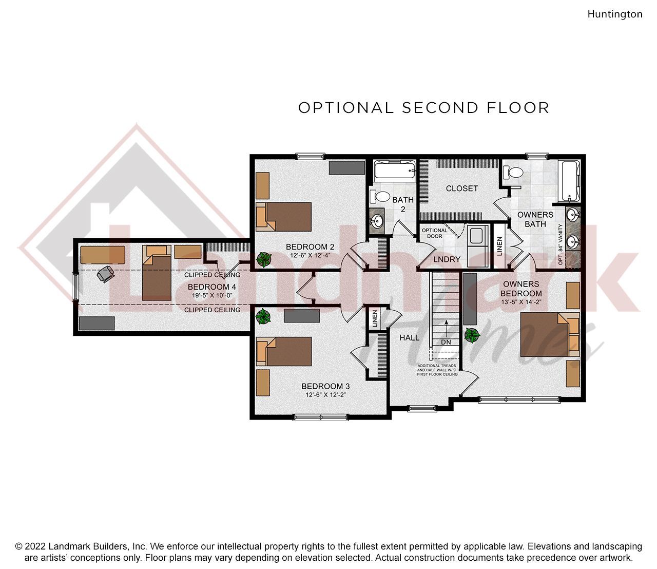 Optional Second Floor Layout