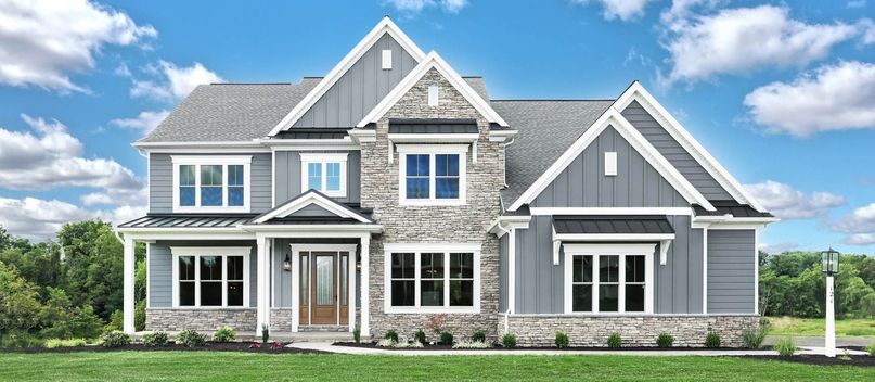 Exterior of a New Construction Home in Harrisburg PA Area by Landmark Homes