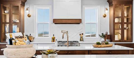 Gourmet Kitchen at the Logan Model Home in Fox Bend New Home Community in Lebanon PA