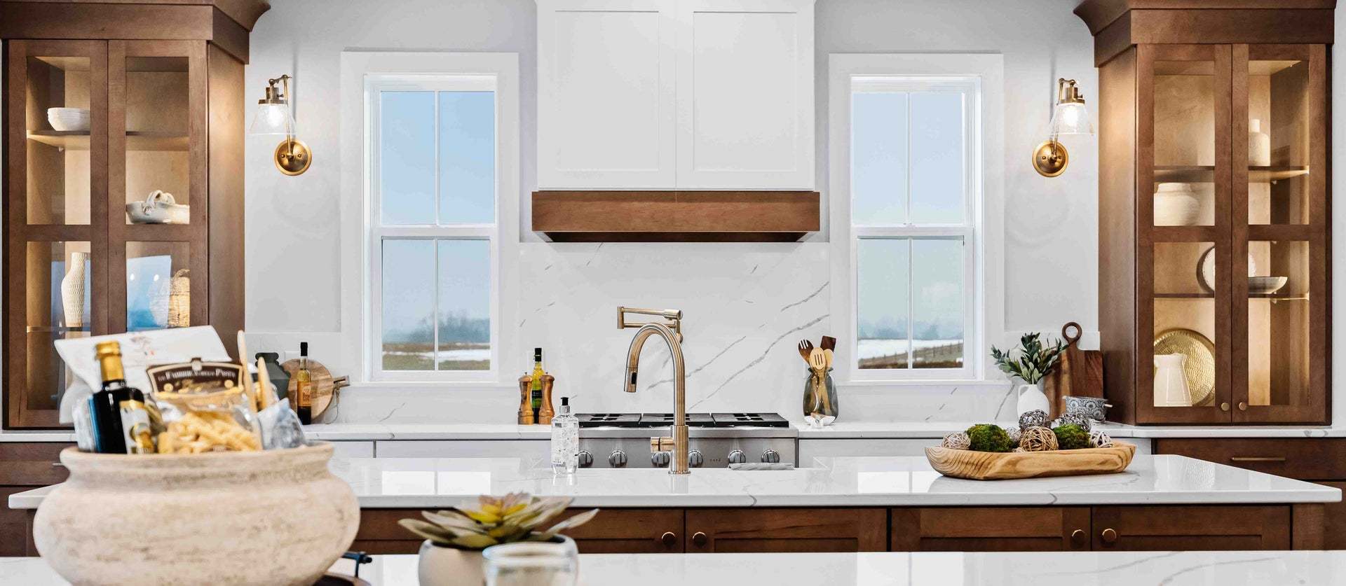 Gourmet Kitchen at the Logan Model Home in Fox Bend New Home Community in Lebanon PA