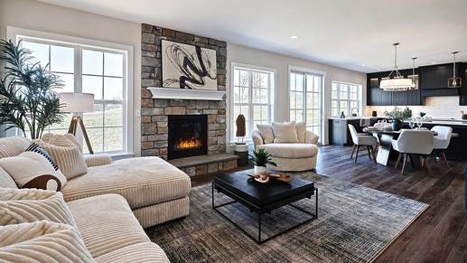 Kingston Living Room, Open Plan New Home Design